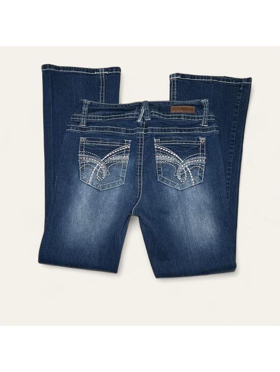 Wallflower Denim - Y2K Wallflower Blue Denim Flare Jeans Vintage